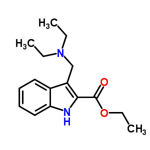 Ethyl 3-(diethylaminomethyl)-1h-indole-2-carboxylate Structure,91486-86-1Structure