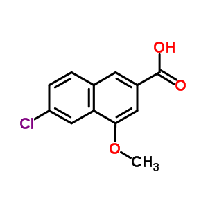 6-Chloro-4-methoxy-2-naphthalenecarboxylic acid Structure,91498-79-2Structure