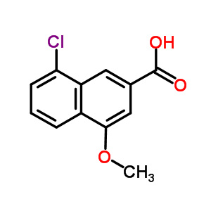 8-Chloro-4-methoxy-2-naphthalenecarboxylic acid Structure,91498-80-5Structure