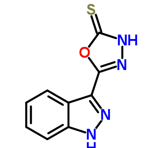 5-(1H-indazol-3-yl)-3h-1,3,4-oxadiazole-2-thione Structure,91545-27-6Structure