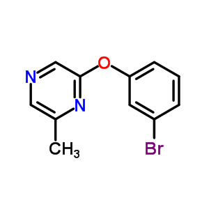 2-(3-Bromophenoxy)-6-methylpyrazine Structure,915707-60-7Structure