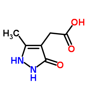 (5-Methyl-3-oxo-2,3-dihydro-1h-pyrazol-4-yl)acetic acid Structure,915919-78-7Structure