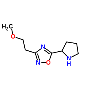 3-(2-Methoxyethyl)-5-pyrrolidin-2-yl-1,2,4-oxadiazole Structure,915920-00-2Structure