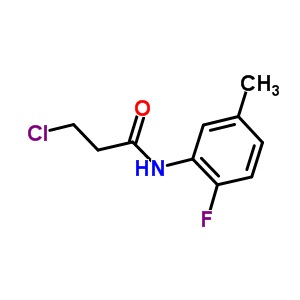 3-Chloro-n-(2-fluoro-5-methylphenyl)propanamide Structure,915920-93-3Structure