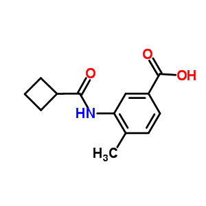 3-[(Cyclobutylcarbonyl)amino]-4-methylbenzoic acid Structure,915921-04-9Structure