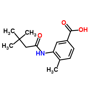 3-[(3,3-Dimethylbutanoyl)amino]-4-methylbenzoic acid Structure,915921-64-1Structure