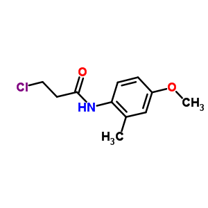 3-Chloro-n-(4-methoxy-2-methylphenyl)propanamide Structure,915921-70-9Structure