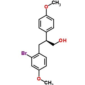 (S)-3-(2-bromo-4-methoxyphenyl)-2-(4-methoxyphenyl)propan-1-ol Structure,917379-11-4Structure