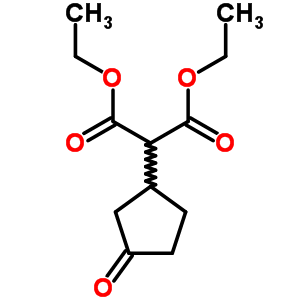 Diethyl 2-(3-oxocyclopentyl)propanedioate Structure,91766-21-1Structure