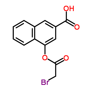 4-[(2-Bromoacetyl)oxy]-2-naphthalenecarboxylic acid Structure,91805-62-8Structure