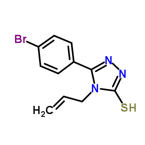 4-Allyl-5-(4-bromophenyl)-4H-1,2,4-triazole-3-thiol Structure,91813-57-9Structure