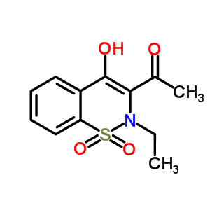 1-(2-Ethyl-4-hydroxy-1,1-dioxido-2H-1,2-benzothiazin-3-yl)ethanone Structure,919751-89-6Structure