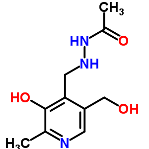 Acetic acid,2-[[3-hydroxy-5-(hydroxymethyl)-2-methyl-4-pyridyl]methyl]hydrazide (7ci) Structure,91977-74-1Structure