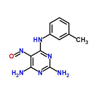 N4-(3-methylphenyl)-5-nitroso-pyrimidine-2,4,6-triamine Structure,92016-75-6Structure