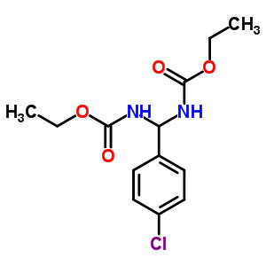 Carbamic acid,[(4-chlorophenyl)methylene]bis-, diethyl ester (9ci) Structure,92018-97-8Structure