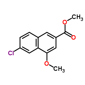 6-Chloro-4-methoxy-2-naphthalenecarboxylic acid methyl ester Structure,92023-33-1Structure