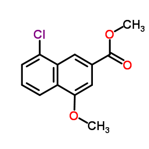 8-Chloro-4-methoxy-2-naphthalenecarboxylic acid methyl ester Structure,92023-34-2Structure