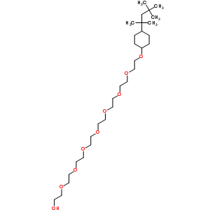 Polyoxyethylene (10) isooctylcyclohexyl ether Structure,92046-34-9Structure