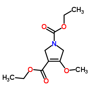 Diethyl 4-methoxy-2,5-dihydropyrrole-1,3-dicarboxylate Structure,92100-11-3Structure