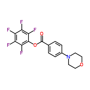 Pentafluorophenyl 4-morpholin-4-ylbenzoate Structure,921938-51-4Structure