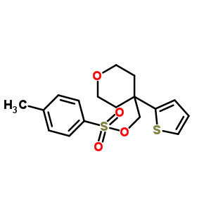 (4-Thien-2-yltetrahydropyran-4-yl)methyl toluene-4-sulfonate Structure,921938-87-6Structure