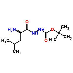 Tert-butyl n-[(2-amino-4-methyl-pentanoyl)amino]carbamate Structure,92218-54-7Structure