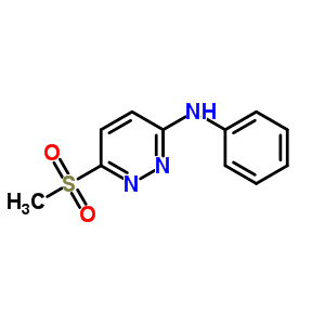 3-Pyridazinamine,6-(methylsulfonyl)-n-phenyl- Structure,92290-00-1Structure