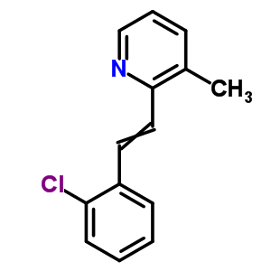 2-[2-(2-Chlorophenyl)ethenyl]-3-methyl-pyridine Structure,92290-57-8Structure