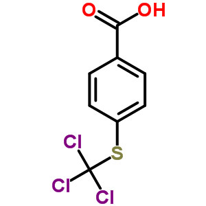 Benzoic acid,4-[(trichloromethyl)thio]- Structure,92307-04-5Structure