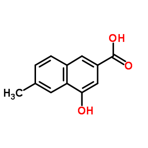 4-Hydroxy-6-methyl-2-naphthalenecarboxylic acid Structure,92368-24-6Structure