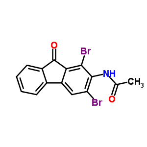 Acetamide,n-(1,3-dibromo-9-oxo-9h-fluoren-2-yl)- Structure,92429-81-7Structure