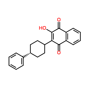 2-Hydroxy-3-(4-phenylcyclohexyl)-1,4-naphthoquinone Structure,92458-44-1Structure