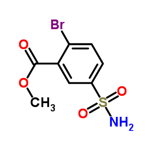 Methyl 2-bromo-5-sulfamoylbenzoate Structure,924867-88-9Structure