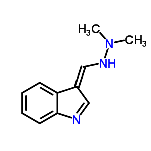 2-[(Z)-indol-3-ylidenemethyl]-1,1-dimethyl-hydrazine Structure,92487-36-0Structure