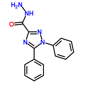 1,5-Diphenyl-1h-[1,2,4]triazole-3-carboxylic acid hydrazide Structure,92555-70-9Structure