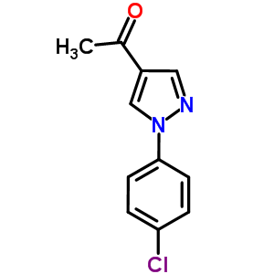 1-[1-(4-Chlorophenyl)-1H-pyrazol-4-yl]ethanone Structure,925580-76-3Structure