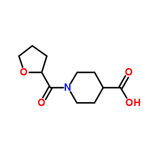 1-(Tetrahydrofuran-2-ylcarbonyl)piperidine-4-carboxylic acid Structure,926214-32-6Structure