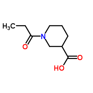 1-Propionylpiperidine-3-carboxylic acid Structure,926246-53-9Structure