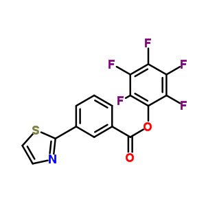 Pentafluorophenyl 3-(1,3-thiazol-2-yl)benzoate Structure,926921-55-3Structure