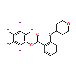 Pentafluorophenyl 2-(tetrahydro-2h-pyran-4-yloxy)benzoate Structure,926921-58-6Structure