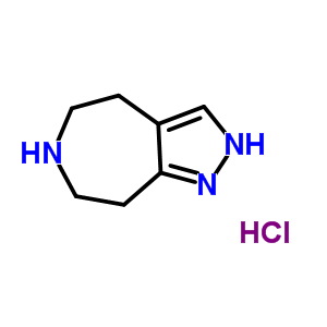 2,4,5,6,7,8-Hexahydro-pyrazolo[3,4-d]azepine, hydrochloride Structure,928774-98-5Structure