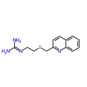 2-[2-(Quinolin-2-ylmethylsulfanyl)ethyl]guanidine Structure,92885-48-8Structure