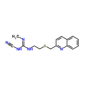 3-Cyano-2-methyl-1-[2-(quinolin-2-ylmethylsulfanyl)ethyl]guanidine Structure,92885-50-2Structure