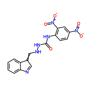 3-(2,4-Dinitrophenyl)-1-(indol-3-ylidenemethylamino)urea Structure,92964-46-0Structure