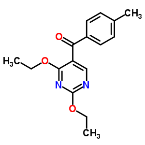 (2,4-Diethoxypyrimidin-5-yl)-(4-methylphenyl)methanone Structure,93019-73-9Structure