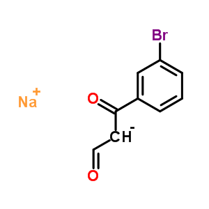 3-Bromo-beta-oxo-benzenepropanal sodium salt Structure,933054-29-6Structure