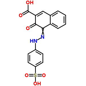 3-Oxo-4-[(4-sulfophenyl)hydrazinylidene]naphthalene-2-carboxylic acid Structure,93327-14-1Structure