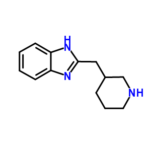 2-(Piperidin-3-ylmethyl)-1H-benzimidazole Structure,933738-45-5Structure