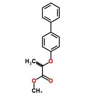 Methyl 2-(4-phenylphenoxy)propanoate Structure,93434-64-1Structure