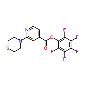 Pentafluorophenyl 2-thiomorpholin-4-ylisonicotinate Structure,934570-42-0Structure